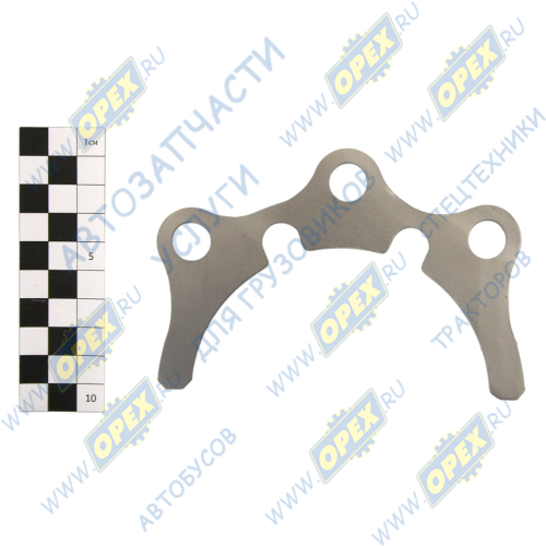 52-2308039 Прокладка С/Ф; регулир. (сталь) L=130; 3отв.ф13; 0,2мм МТЗ (разная конфигурация) МТЗ РУП